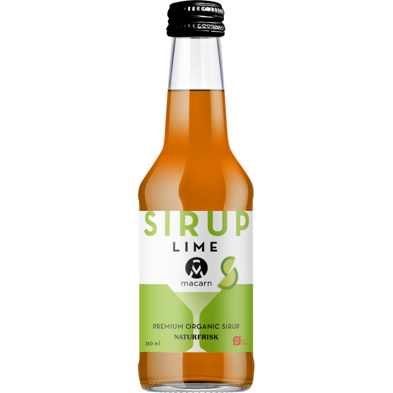 Macarn - Lime Sirup - Organic 250 ml.