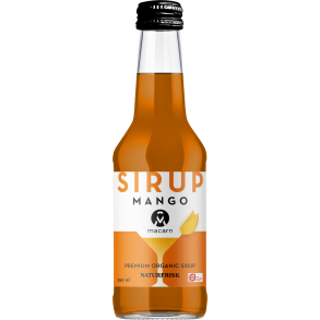 Macarn cocktailsirup - MANGO - Organic 250 ml.