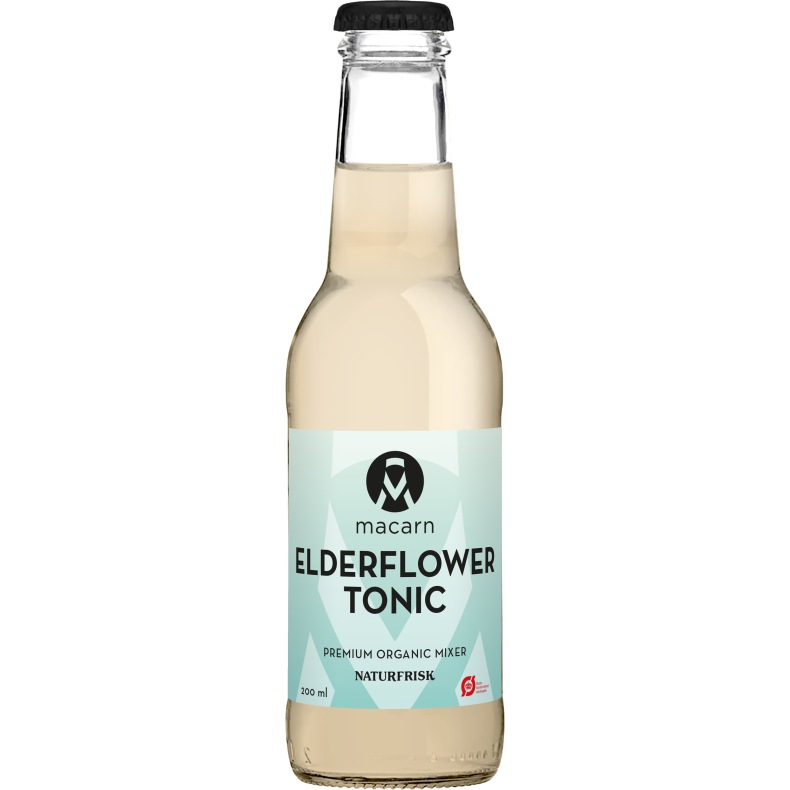 Macarn cocktailmixer - ELDERFLOWER TONIC - Organic 200 ml.