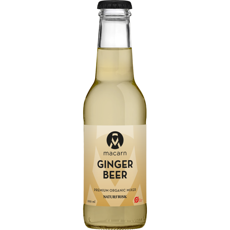 Macarn cocktailmixer - GINGER BEER - Organic 200 ml.