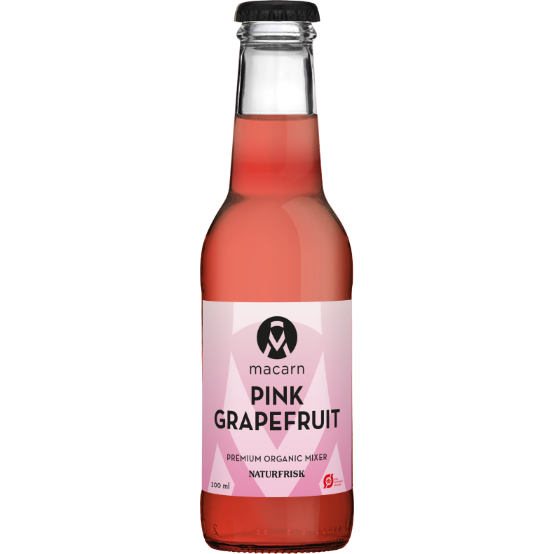 Macarn cocktailmixer - PINK GRAPEFRUIT - Organic 200 ml.