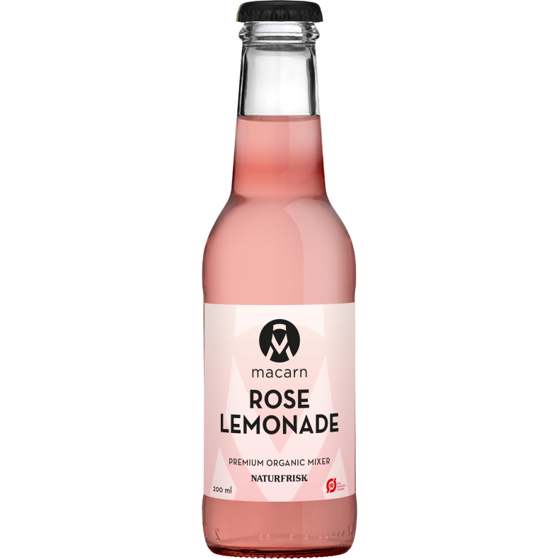 Macarn cocktailmixer - ROSE LEMONADE - Organic 200 ml.