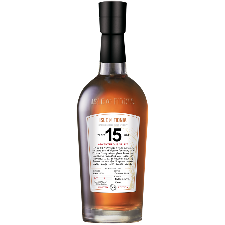 Isle of Fionia - 15 YEARS OLD - Single Malt Danish Whisky 47,3% alk./vol. 700 ml.