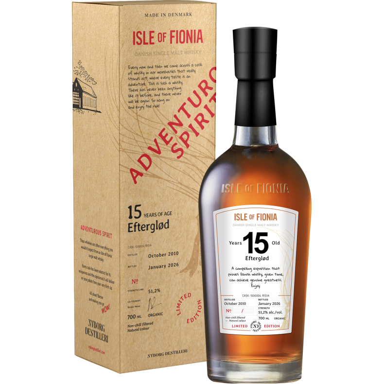 Isle of Fionia - 15 �RS EFTERGL�D - Single Malt Danish Whisky 51,2% alk./vol. 700 ml.