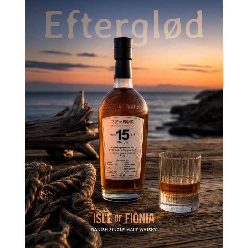 Isle of Fionia - 15 �RS EFTERGL�D - Single Malt Danish Whisky 51,2% alk./vol. 700 ml.