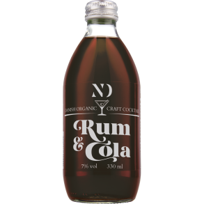 ND Craft Cocktail - RUM & COLA - Organic 7% alk./vol. 330 ml.