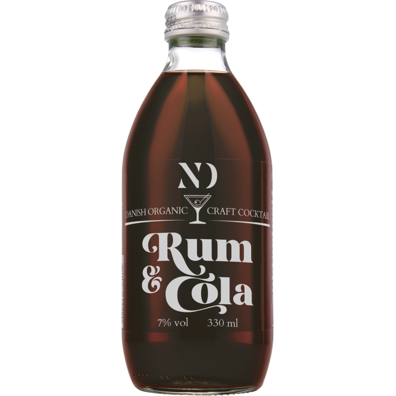 ND Craft Cocktail - RUM &amp; COLA - Organic 7% alk./vol. 330 ml.