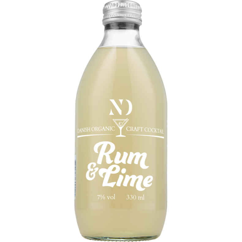ND Craft Cocktail - RUM &amp; LIME - Organic 7% alk./vol. 330 ml.