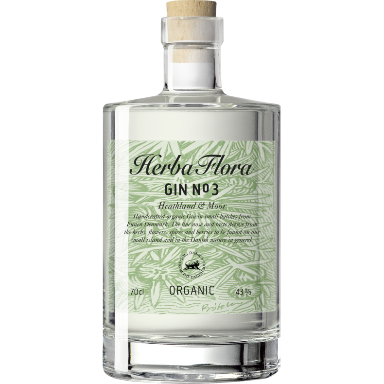 Herba Flora Gin -  N3 GIN HEATHLAND &amp; MOOR - Organic 43% alk./vol. 700 ml.