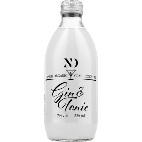 ND Craft Cocktail - GIN & TONIC - Organic 7% alk./vol. 330 ml.