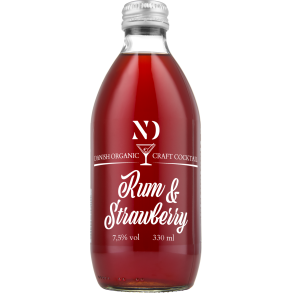 ND Craft Cocktail - RUM & STRAWBERRY - Organic 7,5% alk./vol. 330 ml.