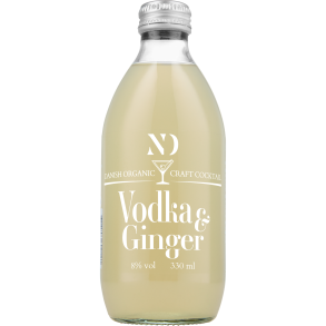 ND Craft Cocktail - VODKA & GINGER - Organic 8% alk./vol. 330 ml.